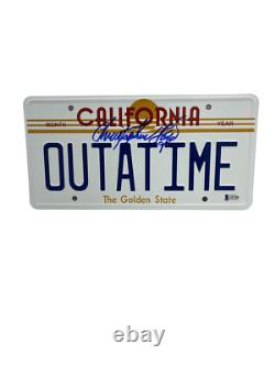 Christopher Lloyd Signed Back To The Future Outatime License Plate Auto Bas 17