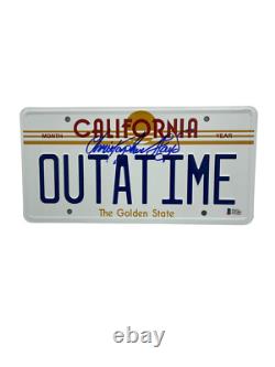 Christopher Lloyd Signed Back To The Future Outatime License Plate Auto Bas 20