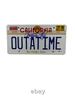 Christopher Lloyd Signed Back To The Future Outatime License Plate Auto Bas 24
