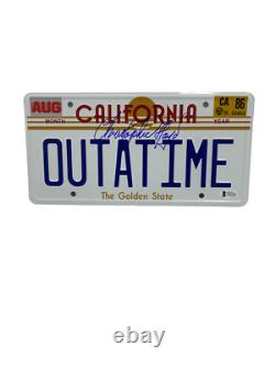 Christopher Lloyd Signed Back To The Future Outatime License Plate Auto Bas 31