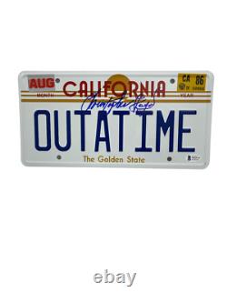 Christopher Lloyd Signed Back To The Future Outatime License Plate Auto Bas 34