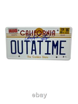 Christopher Lloyd Signed Back To The Future Outatime License Plate Auto Bas 39