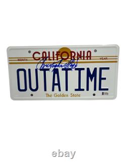 Christopher Lloyd Signed Back To The Future Outatime License Plate Auto Bas 4