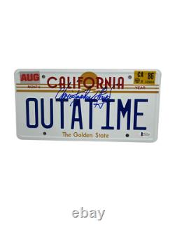 Christopher Lloyd Signed Back To The Future Outatime License Plate Auto Bas 44