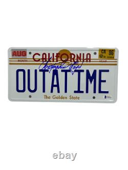Christopher Lloyd Signed Back To The Future Outatime License Plate Auto Bas 45