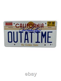 Christopher Lloyd Signed Back To The Future Outatime License Plate Auto Bas 47