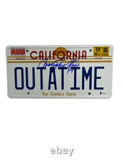 Christopher Lloyd Signed Back To The Future Outatime License Plate Auto Bas 49