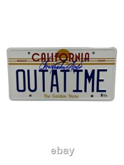 Christopher Lloyd Signed Back To The Future Outatime License Plate Auto Bas 5