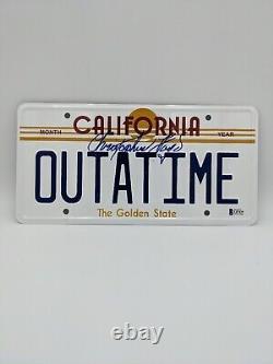 Christopher Lloyd Signed Back To The Future Outatime License Plate Auto Beckett