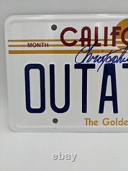 Christopher Lloyd Signed Back To The Future Outatime License Plate Auto Beckett