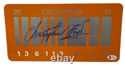 Christopher Lloyd Signed Back To The Future Part 2 License Plate Auto Beckett A