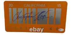 Christopher Lloyd Signed Back To The Future Part 2 License Plate Auto Beckett E