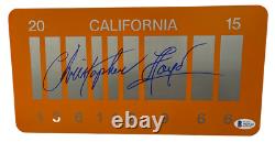 Christopher Lloyd Signed Back To The Future Part 2 License Plate Auto Beckett F