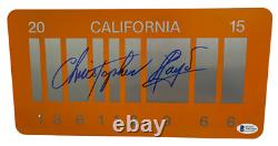 Christopher Lloyd Signed Back To The Future Part 2 License Plate Auto Beckett K