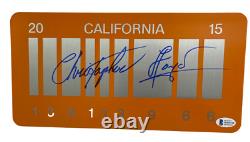 Christopher Lloyd Signed Back To The Future Part 2 License Plate Auto Beckett L