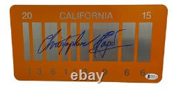 Christopher Lloyd Signed Back To The Future Part 2 License Plate Auto Beckett N