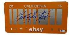 Christopher Lloyd Signed Back To The Future Part 2 License Plate Auto Beckett O