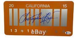 Christopher Lloyd Signed Back To The Future Part 2 License Plate Auto Beckett P