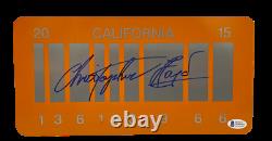 Christopher Lloyd Signed Back To The Future Part 2 License Plate Proof Beckett