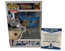Christopher Lloyd Signed Back To The Future Pop Funko 959 Doc Brown Auto Bas A
