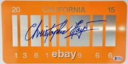 Christopher Lloyd Signed Back To The Future Prop License Plate Bttf Bas 610