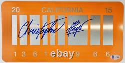 Christopher Lloyd Signed Back To The Future Prop License Plate Bttf Bas 611