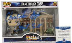 Christopher Lloyd Signed Back To The Future Town Clock Tower Funko Beckett 1