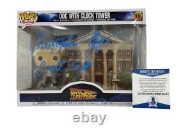 Christopher Lloyd Signed Back To The Future Town Clock Tower Funko Beckett 10