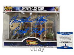 Christopher Lloyd Signed Back To The Future Town Clock Tower Funko Beckett 12