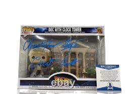 Christopher Lloyd Signed Back To The Future Town Clock Tower Funko Beckett 19