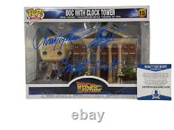 Christopher Lloyd Signed Back To The Future Town Clock Tower Funko Beckett 2