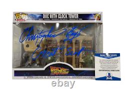 Christopher Lloyd Signed Back To The Future Town Clock Tower Funko Beckett 20