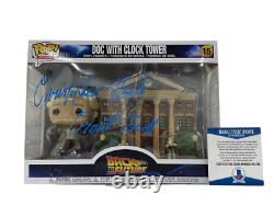 Christopher Lloyd Signed Back To The Future Town Clock Tower Funko Beckett 22