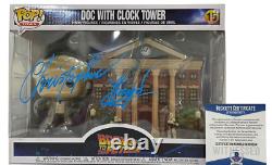 Christopher Lloyd Signed Back To The Future Town Clock Tower Funko Beckett 24