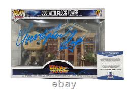 Christopher Lloyd Signed Back To The Future Town Clock Tower Funko Beckett 25