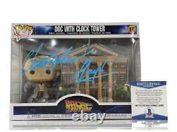 Christopher Lloyd Signed Back To The Future Town Clock Tower Funko Beckett 30