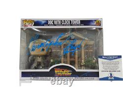 Christopher Lloyd Signed Back To The Future Town Clock Tower Funko Beckett 38