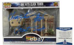 Christopher Lloyd Signed Back To The Future Town Clock Tower Funko Beckett 4