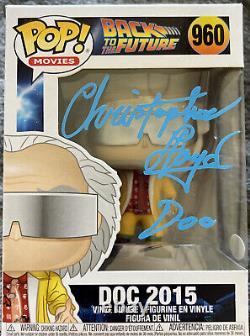 Christopher Lloyd Signed Back To The Future With Doc 2015 Funko POP #960 COA JSA