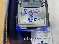 Christopher Lloyd Signed Back to the Future 124 Delorean Autograph Beckett COA