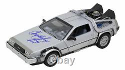 Christopher Lloyd Signed Back to the Future 124 Diecast Time Machine Car JSA