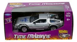 Christopher Lloyd Signed Back to the Future 124 Diecast Time Machine Car JSA