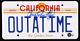 Christopher Lloyd Signed Back To The Future California License Plate Beckett
