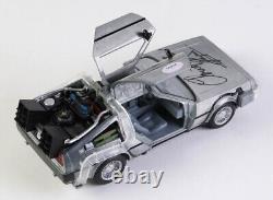 Christopher Lloyd Signed Back to the Future DeLorean 124 Scale Die Cast Car