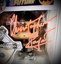 Christopher Lloyd Signed Back to the Future Doc Brown 959 Funko Auto withCOA