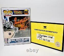 Christopher Lloyd Signed Back to the Future Doc Brown 959 Funko Auto withCOA