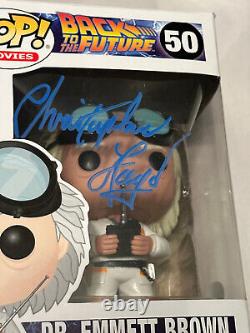 Christopher Lloyd Signed Back to the Future Emmett Brown #50 Funko Pop JSA COA