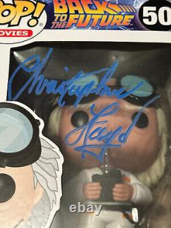 Christopher Lloyd Signed Back to the Future Emmett Brown #50 Funko Pop JSA COA