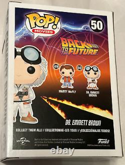 Christopher Lloyd Signed Back to the Future Emmett Brown #50 Funko Pop JSA COA