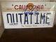 Christopher Lloyd Signed Back To The Future Outatime License Plate Jsa